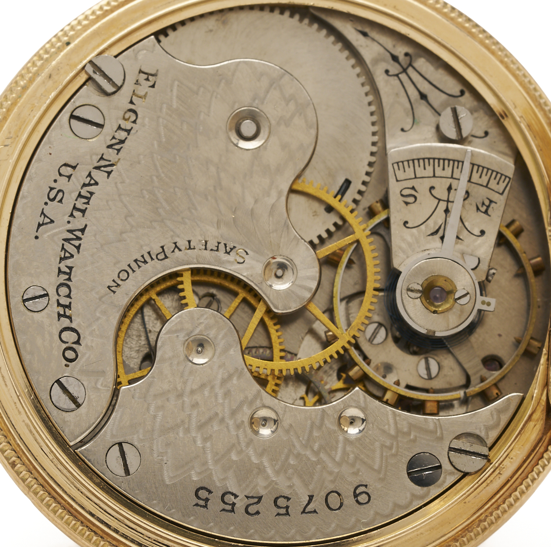 Lot 958: 14K Elgin Grade 222 Pocket Watch
