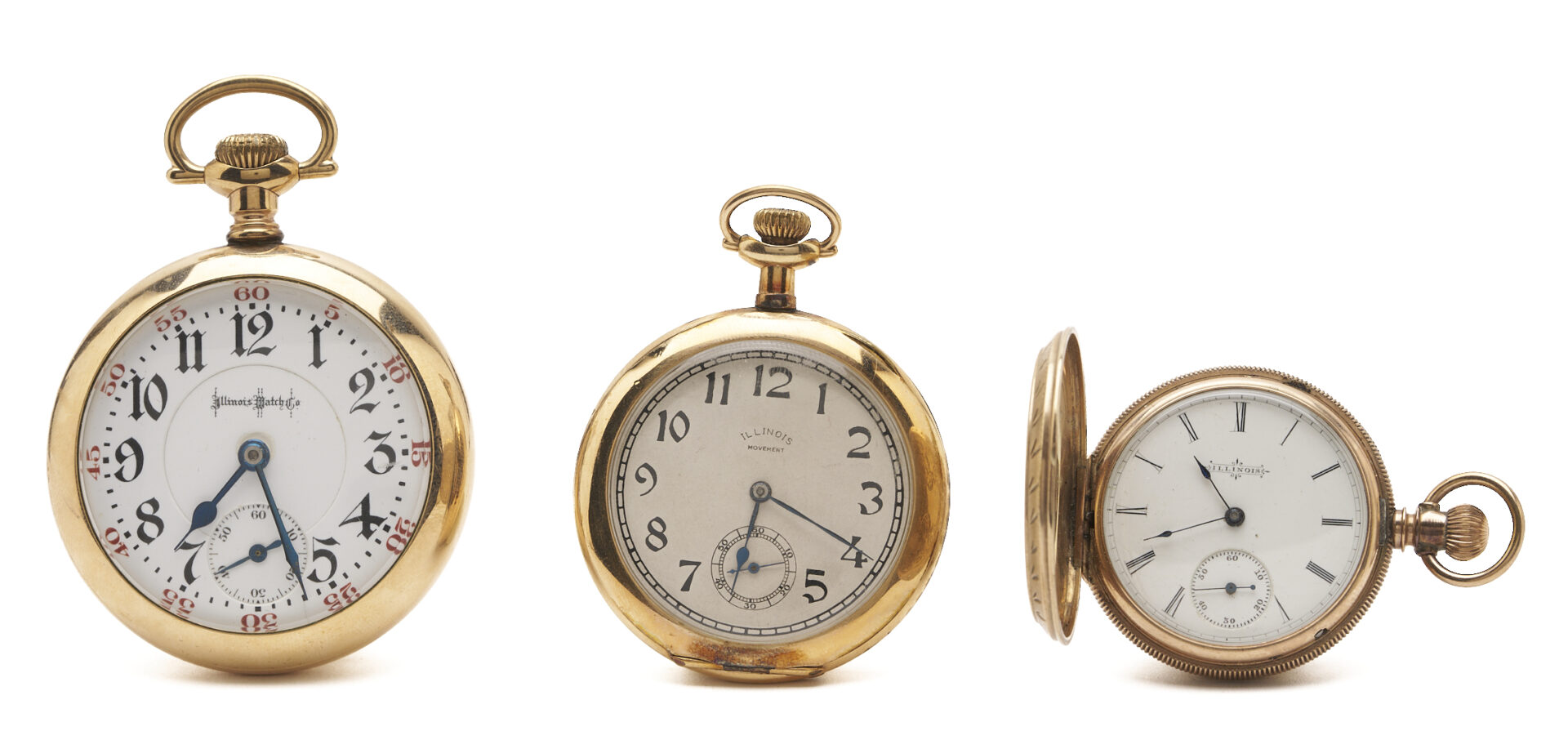Lot 959: 3 Illinois Pocket Watches