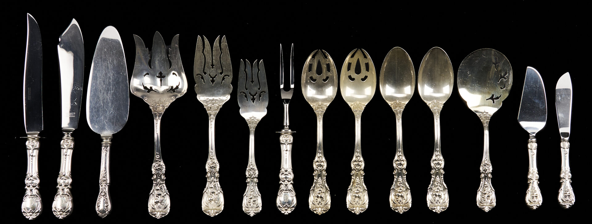 Lot 95: 113 Pcs. Reed & Barton Francis I Sterling Flatware, Svc. 12