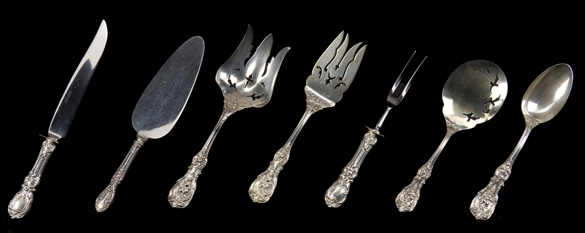 Lot 95: 113 Pcs. Reed & Barton Francis I Sterling Flatware, Svc. 12