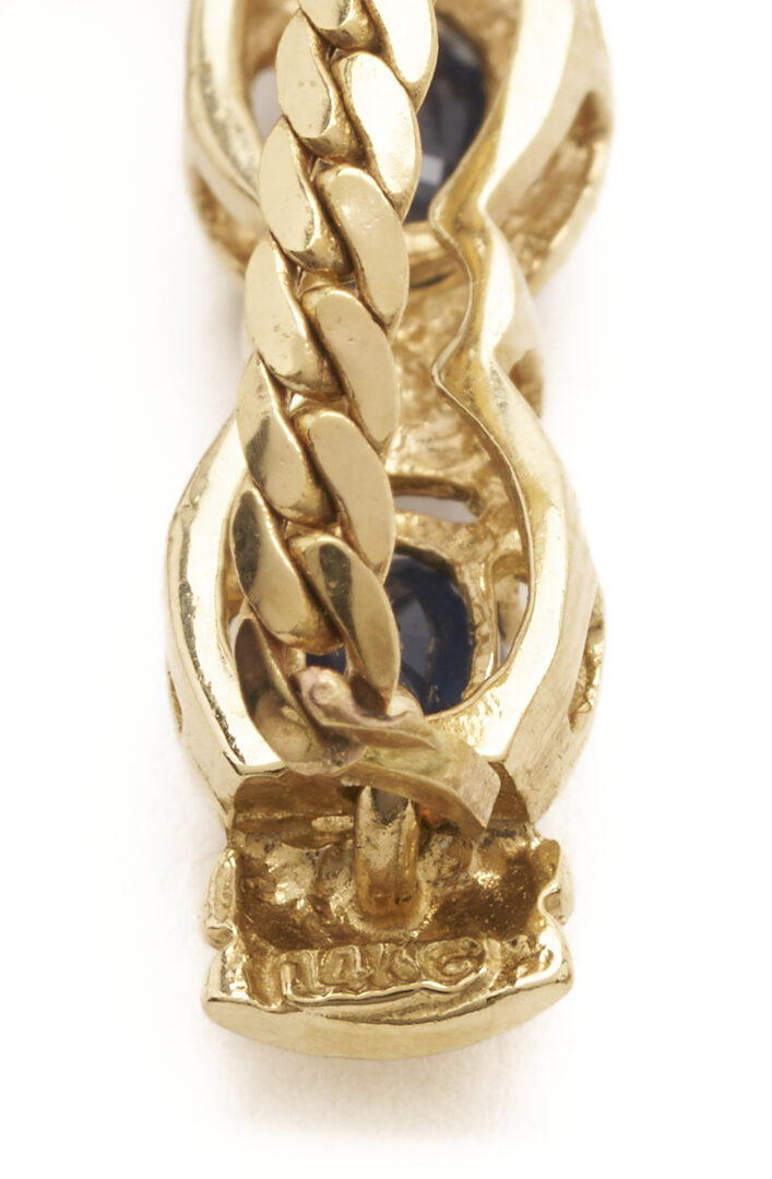 Lot 961: Three 14K Gold & Gemstone Necklaces