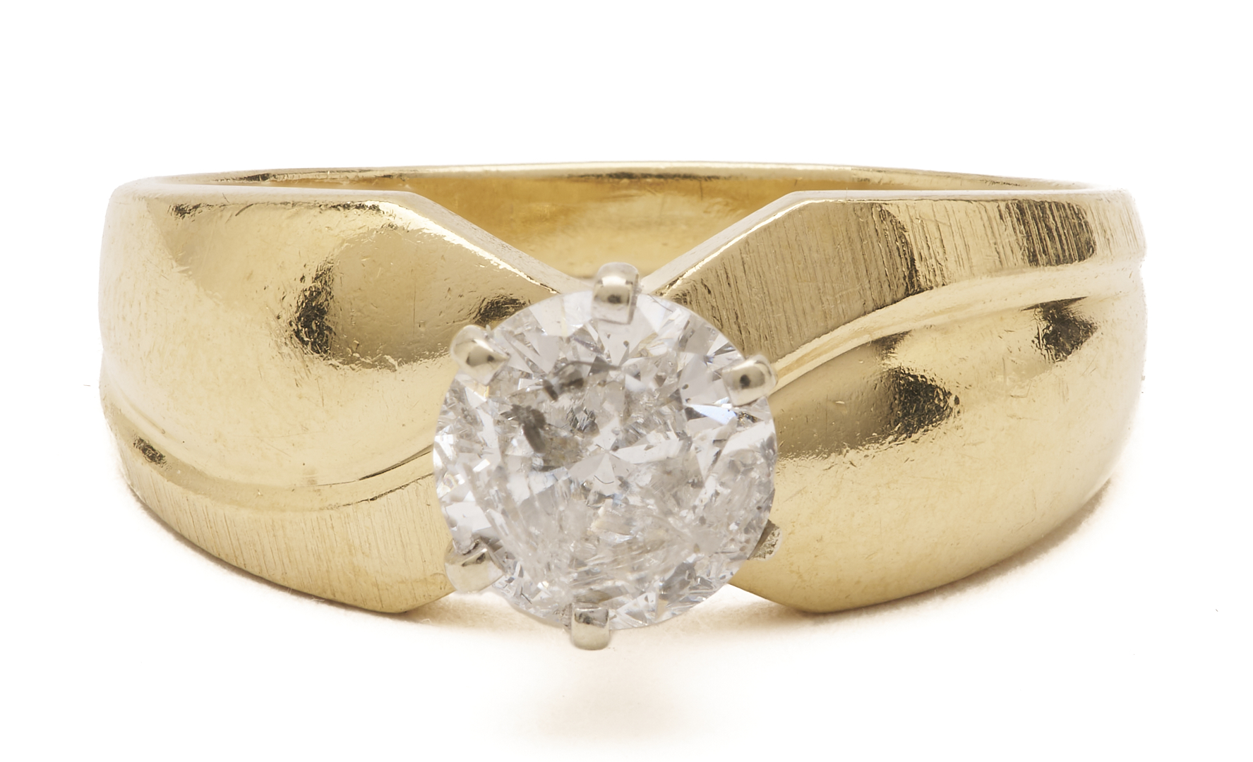 Lot 962: Three 14K Gold & Diamond Rings