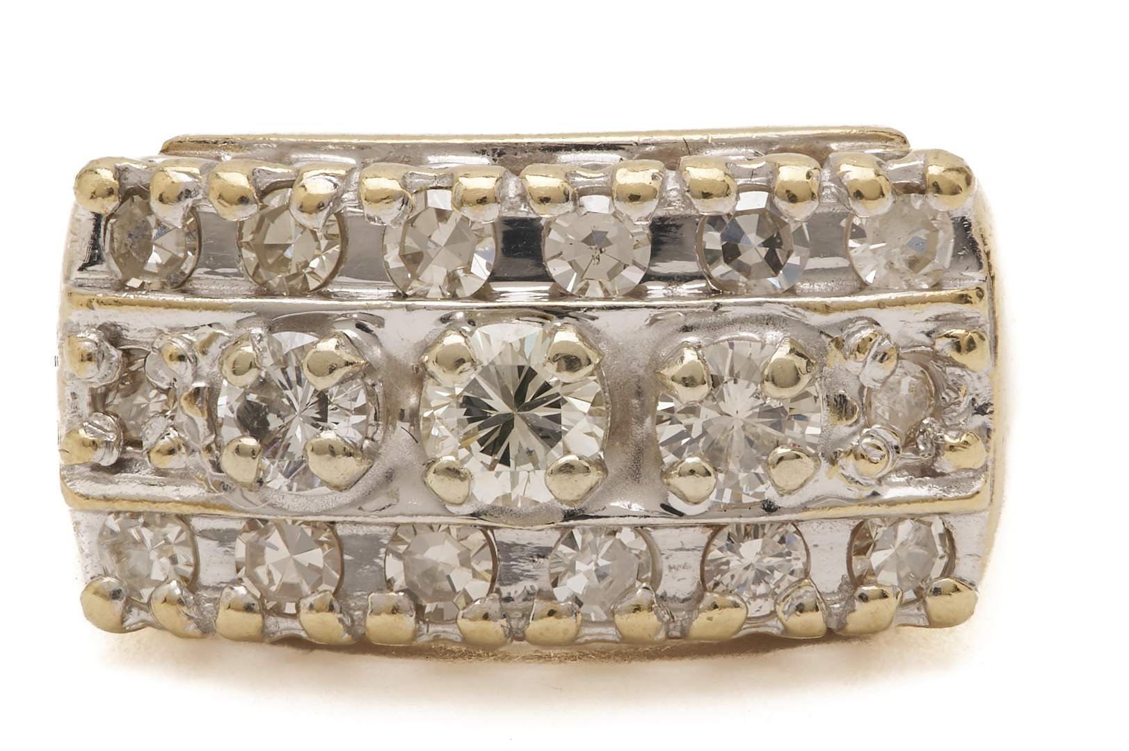 Lot 962: Three 14K Gold & Diamond Rings