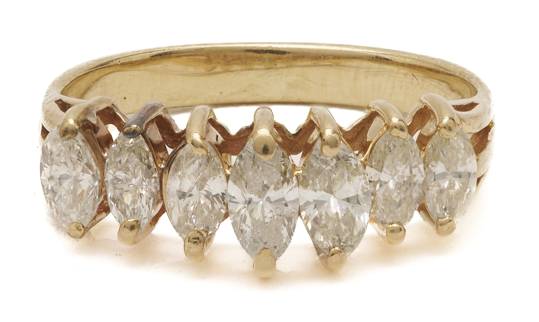 Lot 962: Three 14K Gold & Diamond Rings
