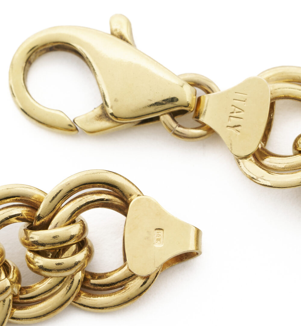 Lot 965: 14K Gold Link Bracelet