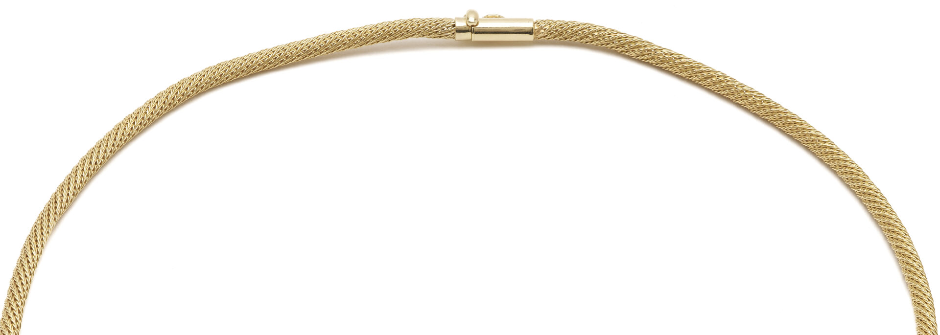 Lot 967: 14K Italian Gold Braided Necklace