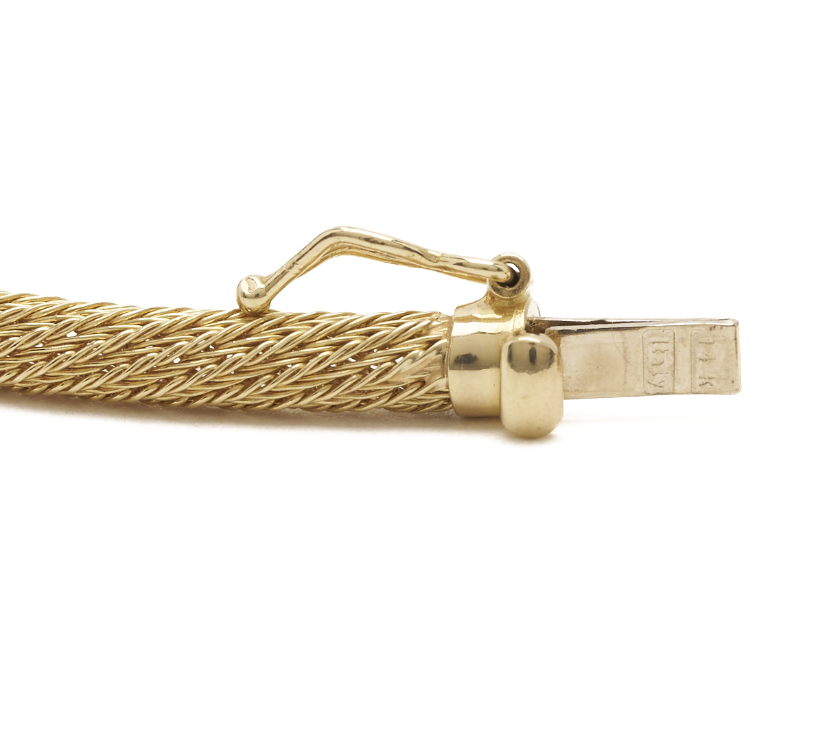 Lot 967: 14K Italian Gold Braided Necklace