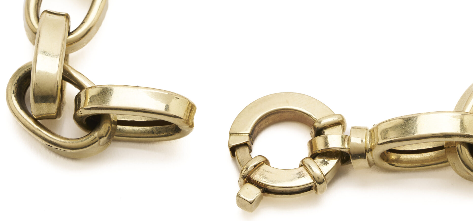 Lot 969: 14K Yellow Gold Italian Chain Link Bracelet