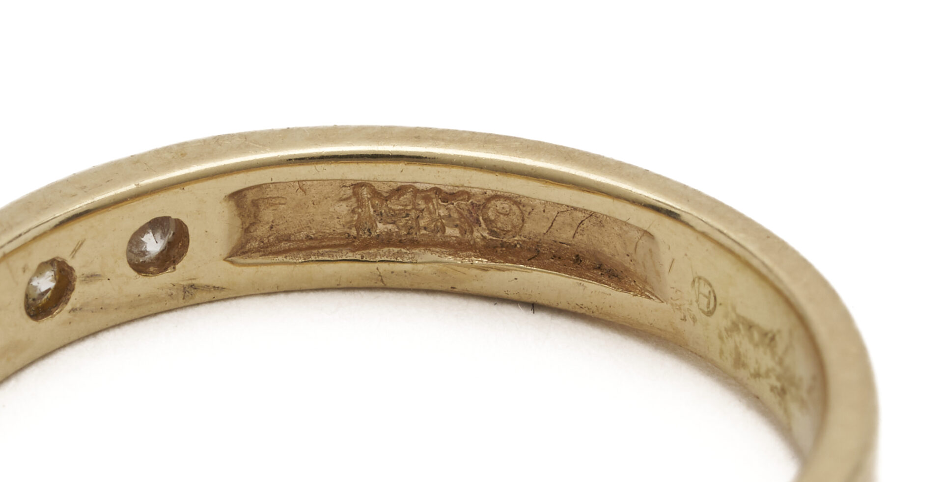 Lot 971: Three 14K Gold & Diamond Rings