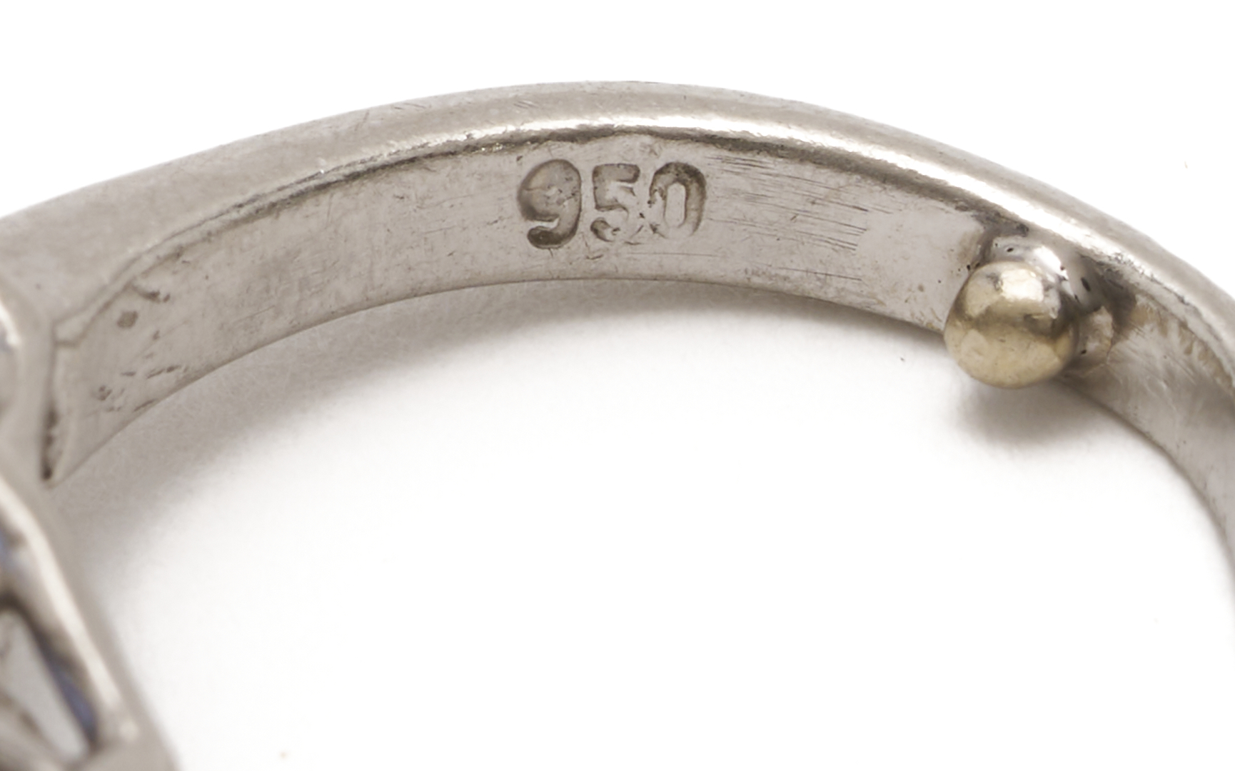 Lot 973: Ladies’ Platinum, Natural Tanzanite, & Diamond Ring