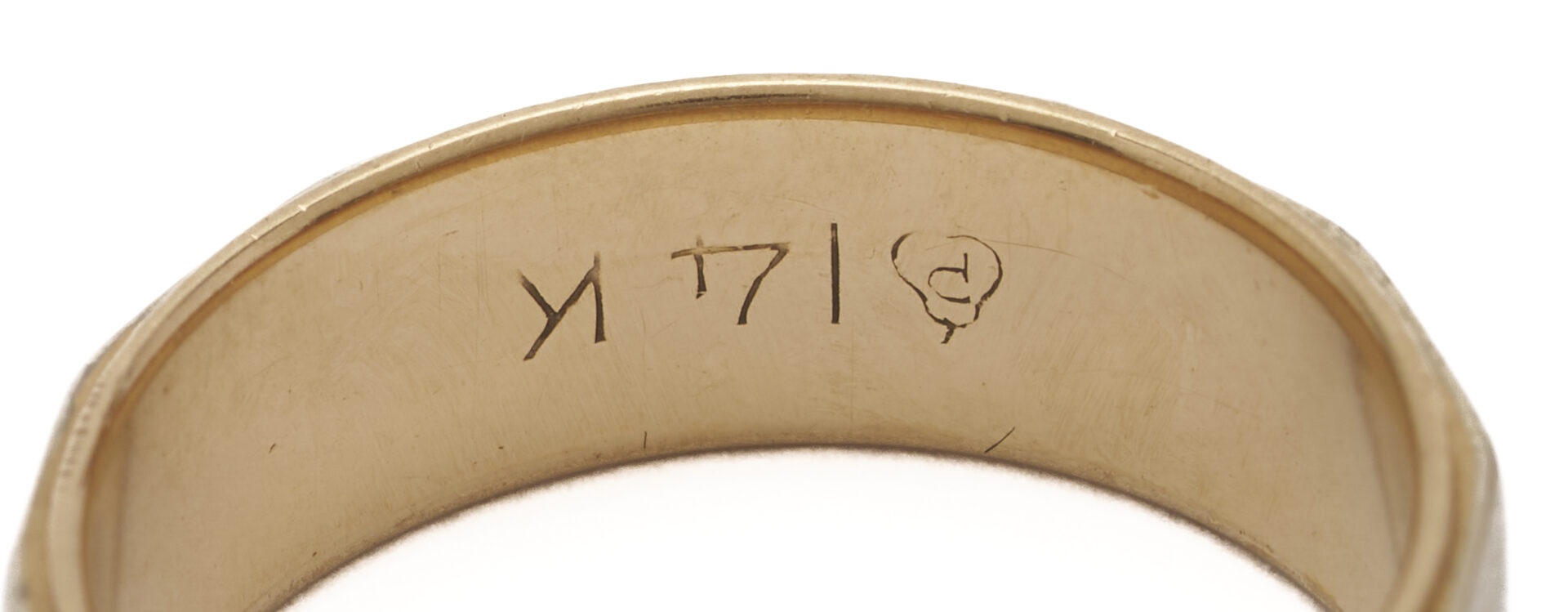 Lot 975: 3 14K Gold Items: 2 Rings & 1 Pendant