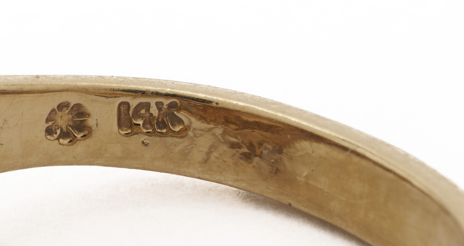 Lot 975: 3 14K Gold Items: 2 Rings & 1 Pendant