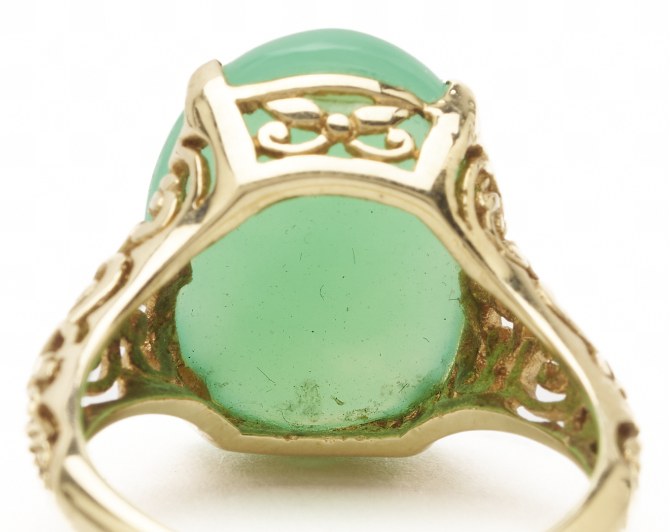 Lot 980: 4 Gold, Silver, & Gemstone Jewelry Items