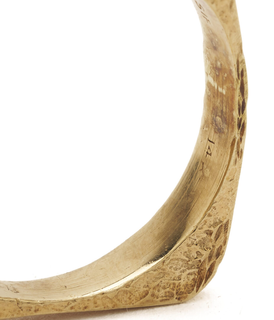 Lot 983: 14K Gold, Emerald, Ruby, & Sapphire Ring