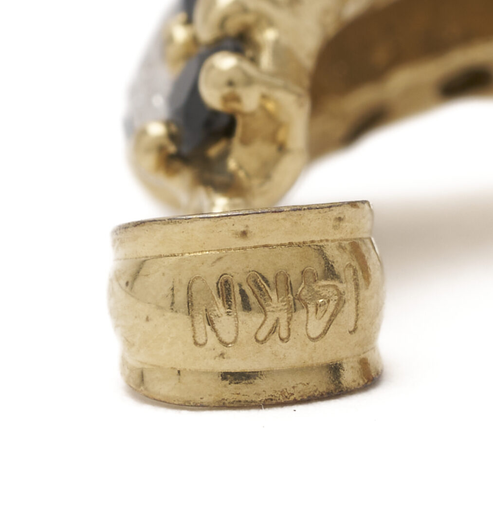 Lot 989: Gold, Silver, & Gemstone Necklace Lot