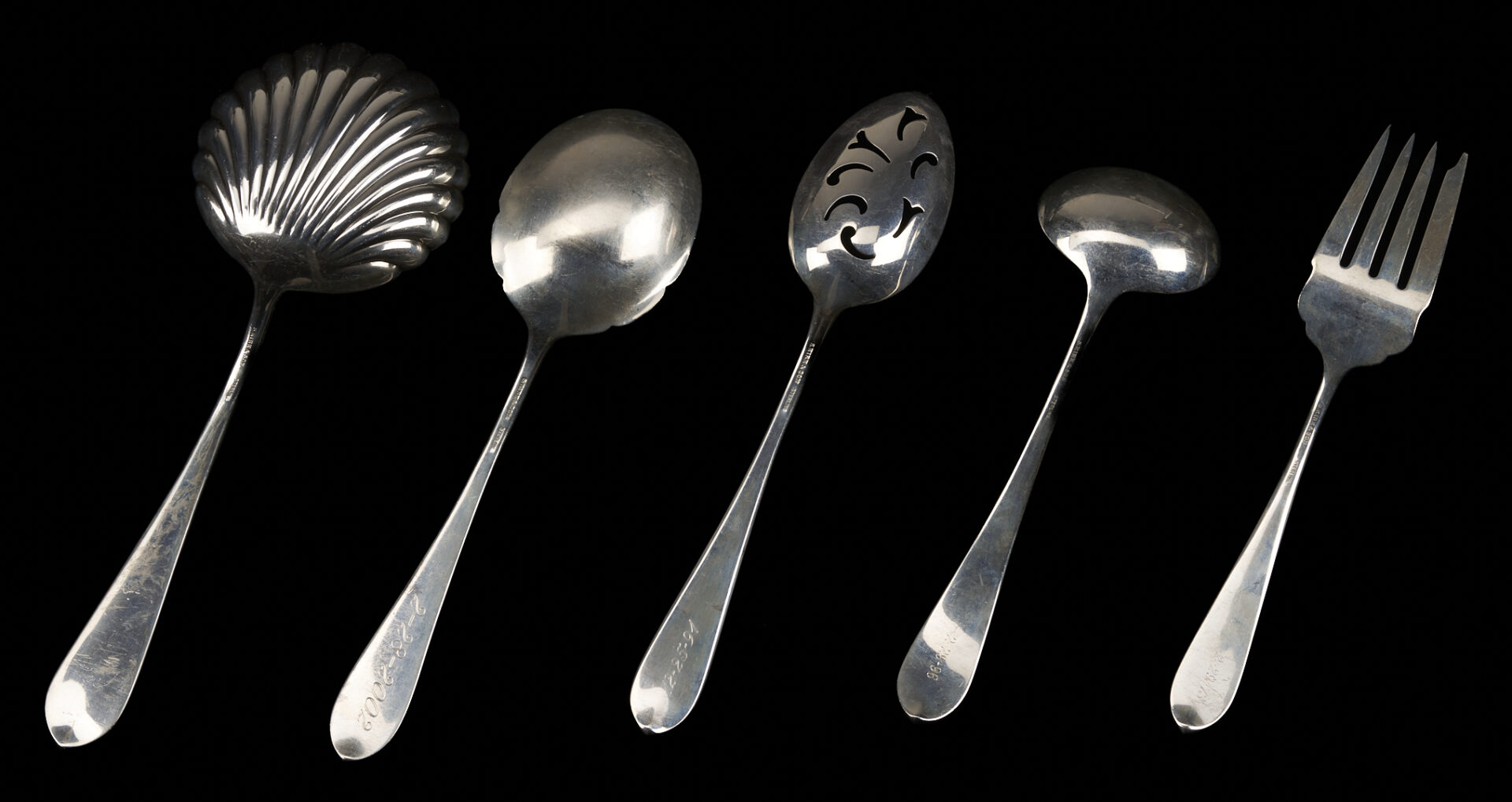 Lot 98: 107 Pcs. Kirk Rose Pattern Sterling Flatware