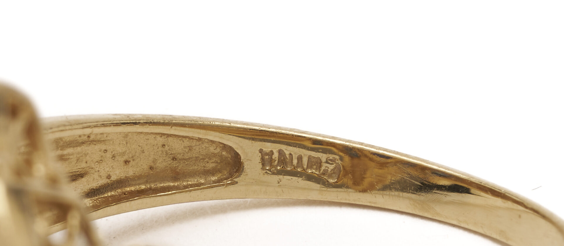 Lot 991: 14K Gold, Ruby & Pearl Floral Brooch and 14K Yellow Gold, Sapphire & Diamond Ring