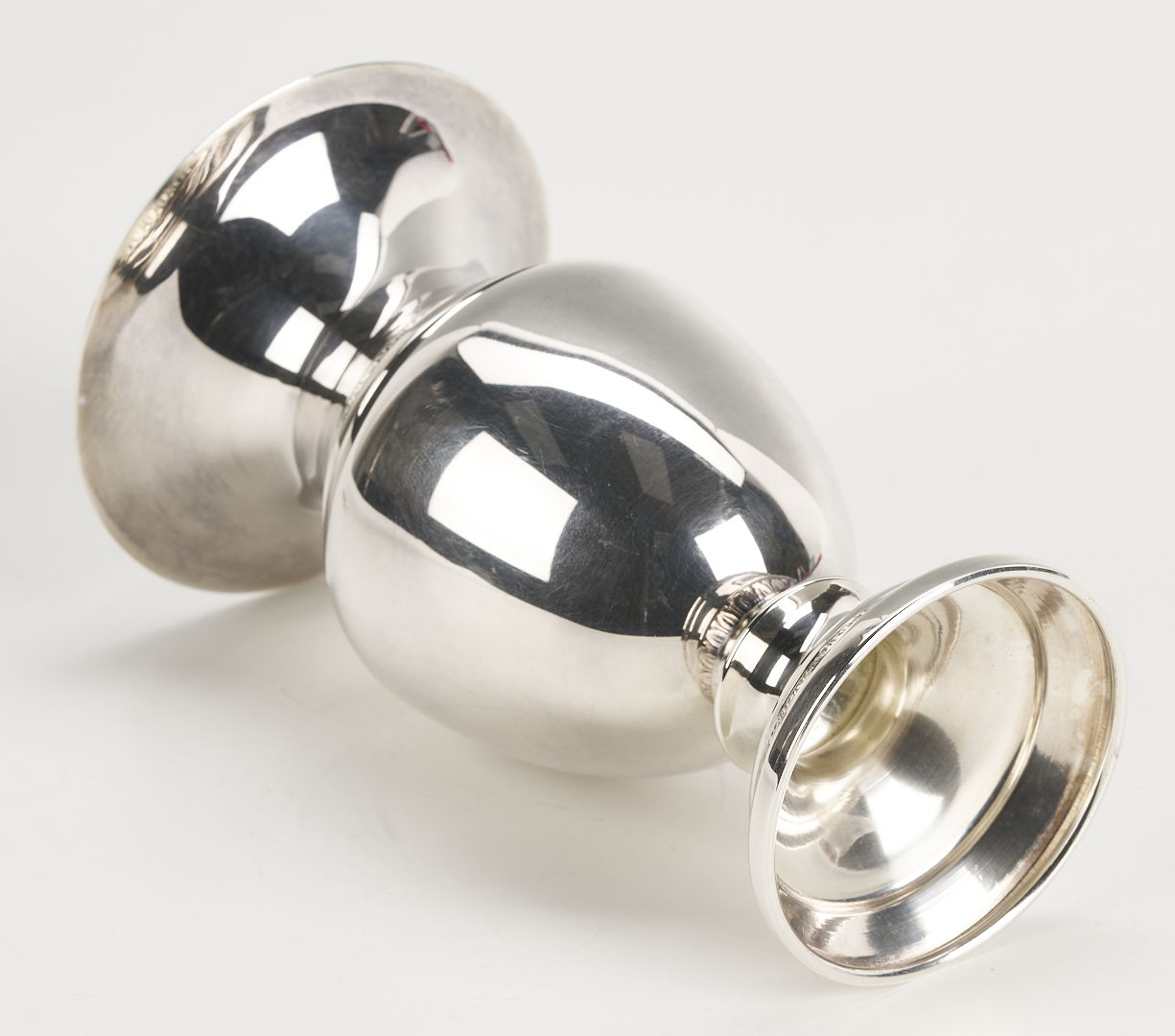 Lot 993: 3 European Silver Items: Bowl, Pill Box, and Vase