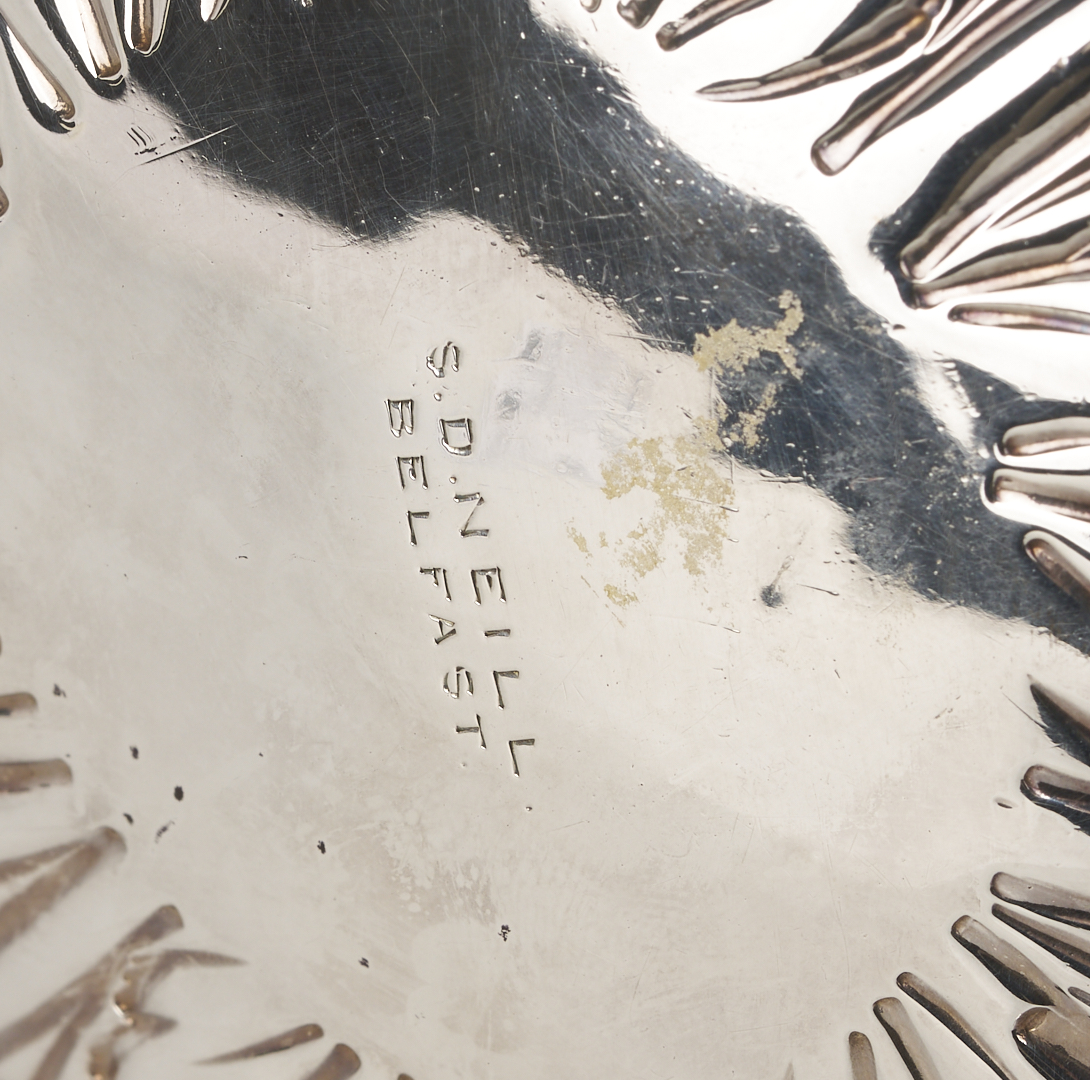 Lot 995: Sterling Teapot, Coin Silver Goblet & Odiot French Salt