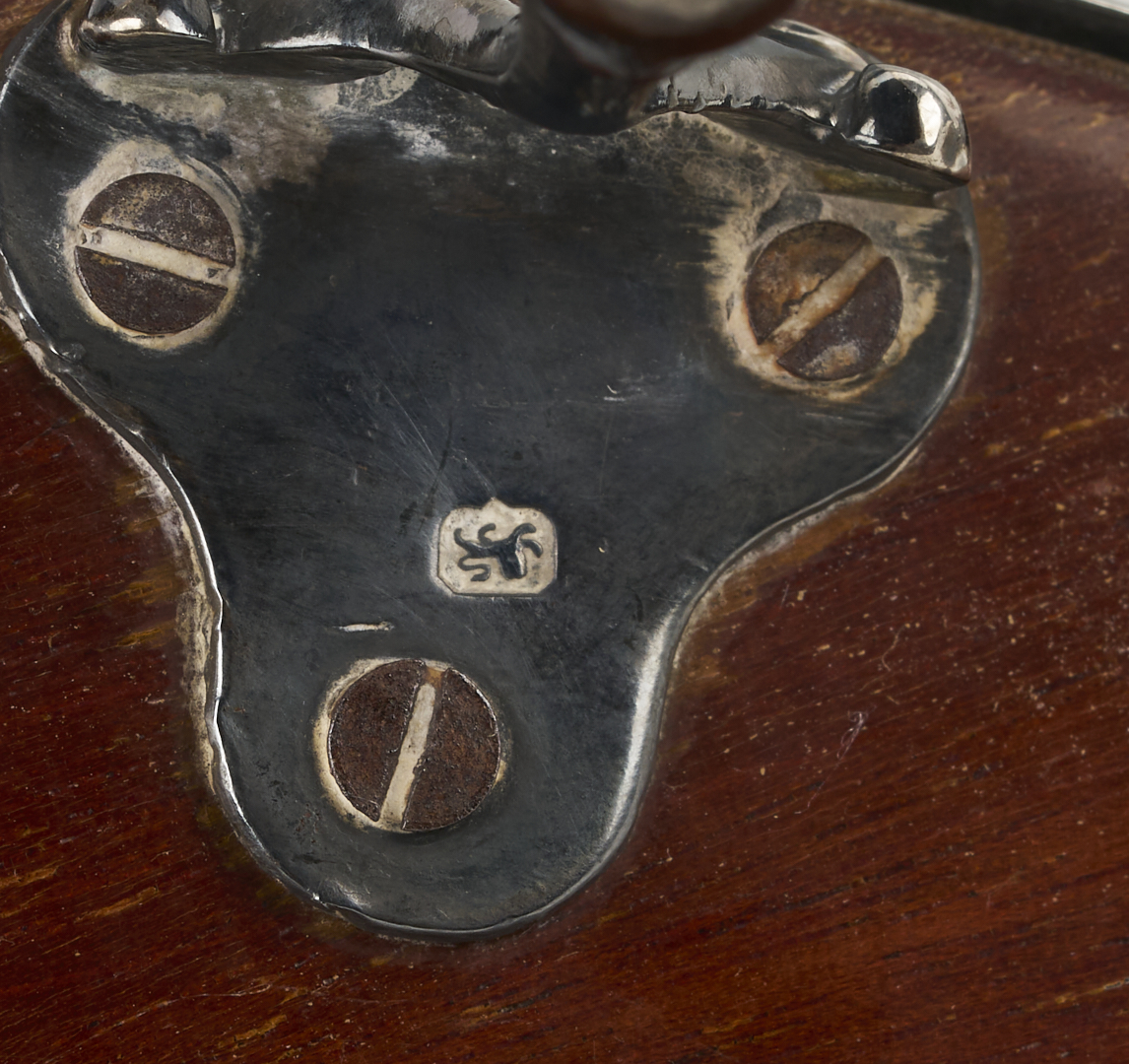 Lot 997: English Sterling Cruet Set plus Silverplated Fish Servers