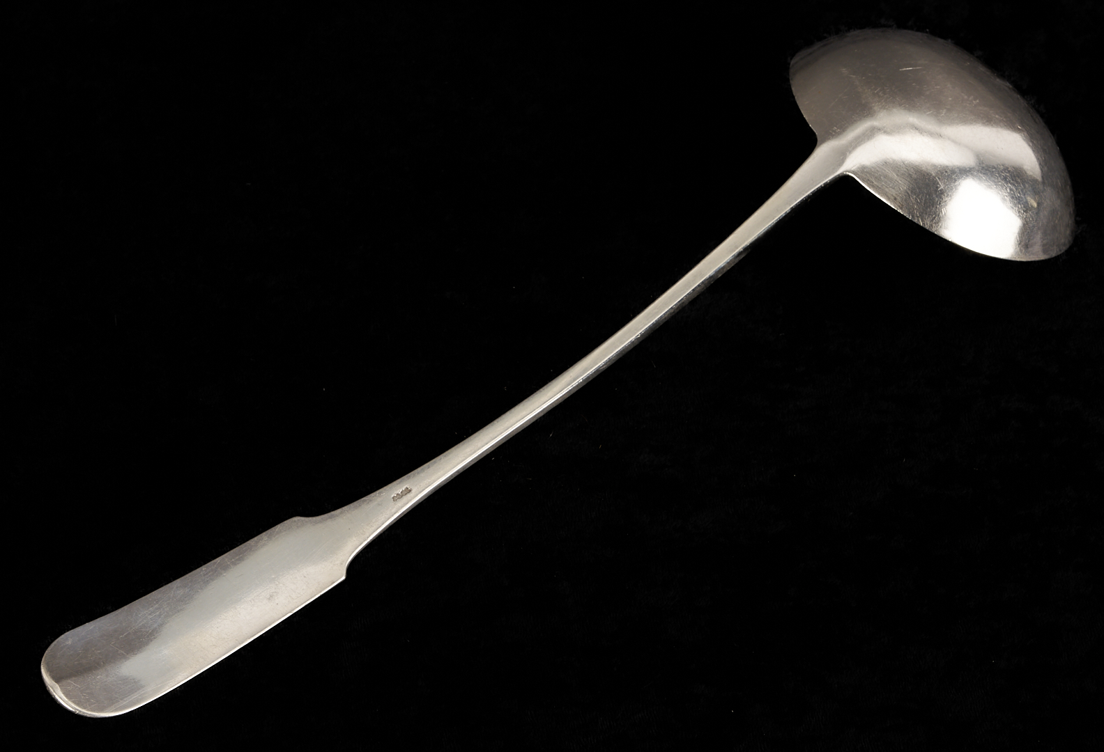 Lot 998: American Coin Silver Ladle, attrib. William Ward Jr. and 2 American Coin Silver Creamers, Joseph Shoemaker