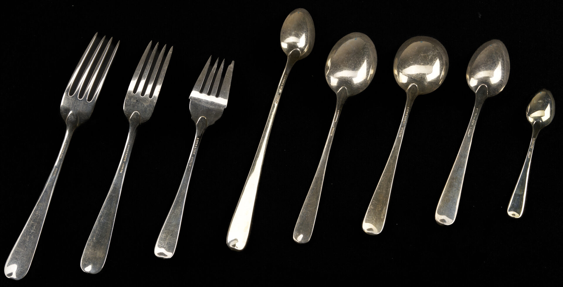 Lot 99: 125 Pcs Kirk Old Maryland Sterling Flatware Plus 4 Others