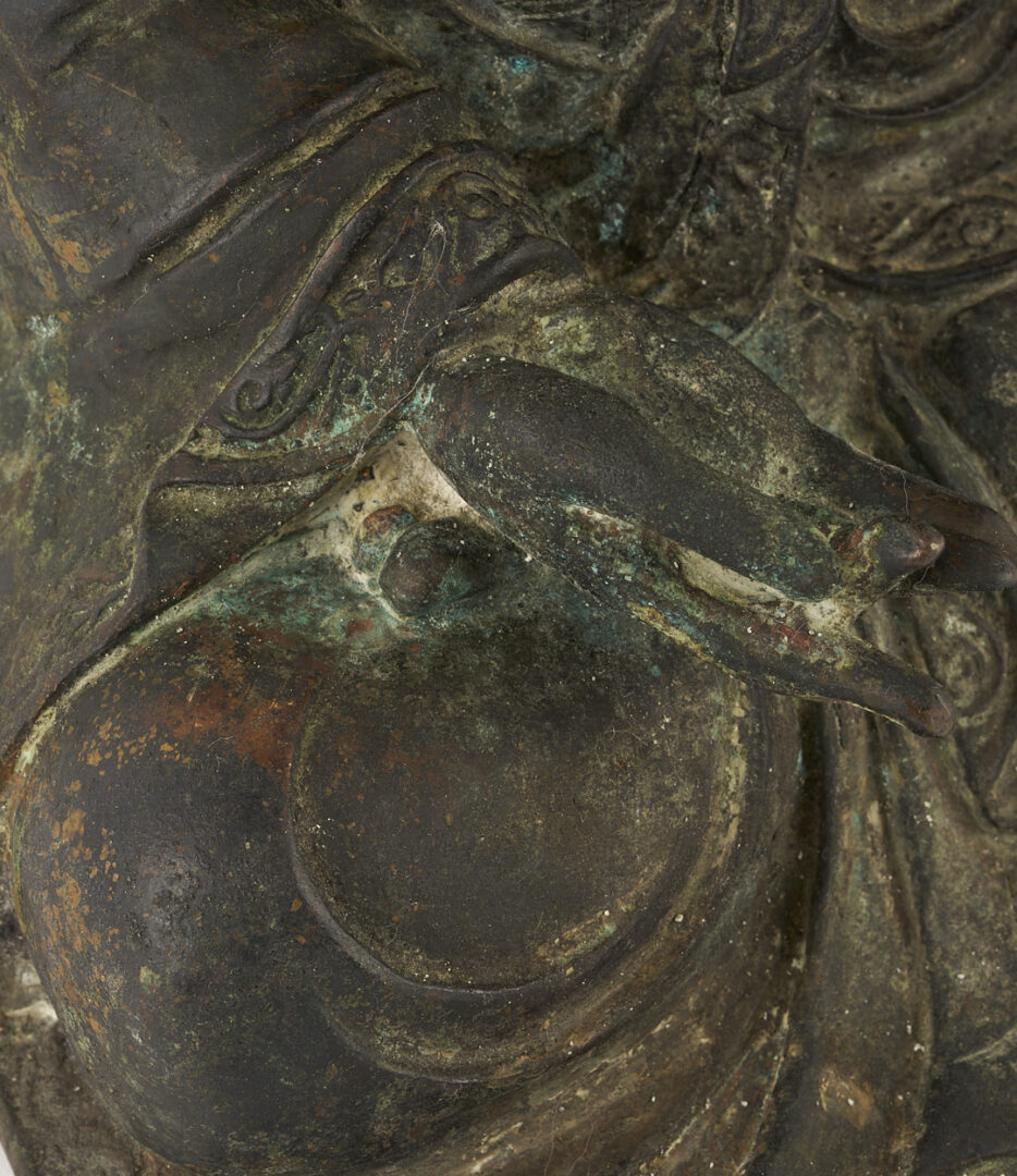 Lot 9: Chinese 17th C. Bronze Buddhist Figure