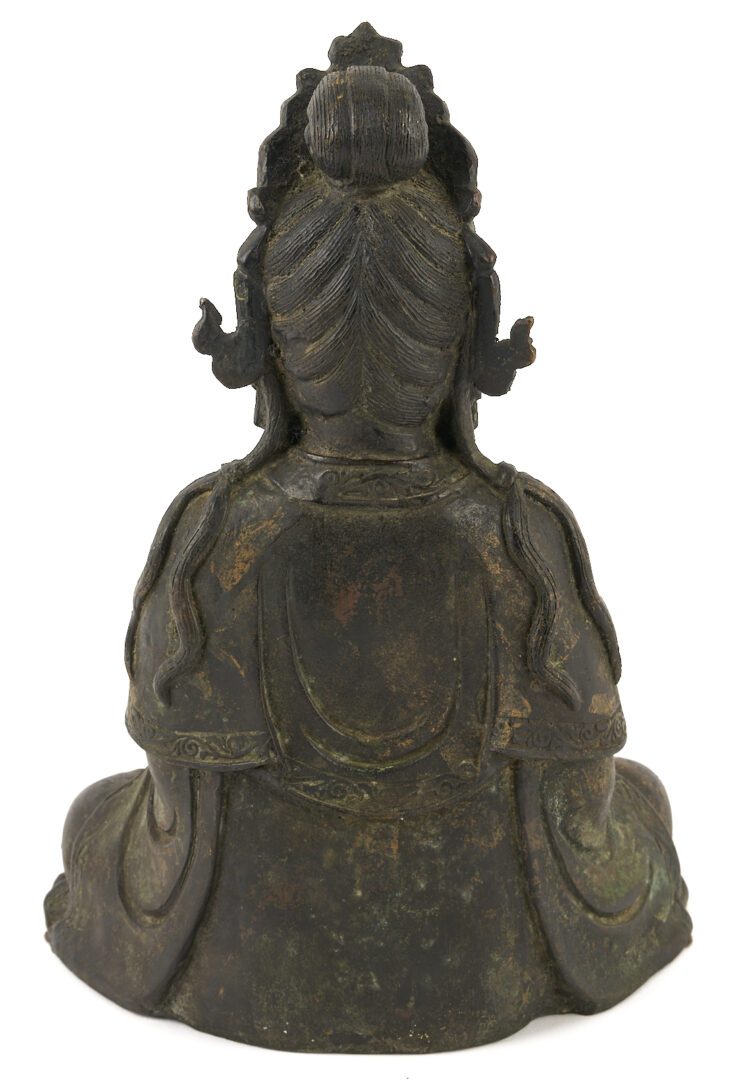 Lot 9: Chinese 17th C. Bronze Buddhist Figure