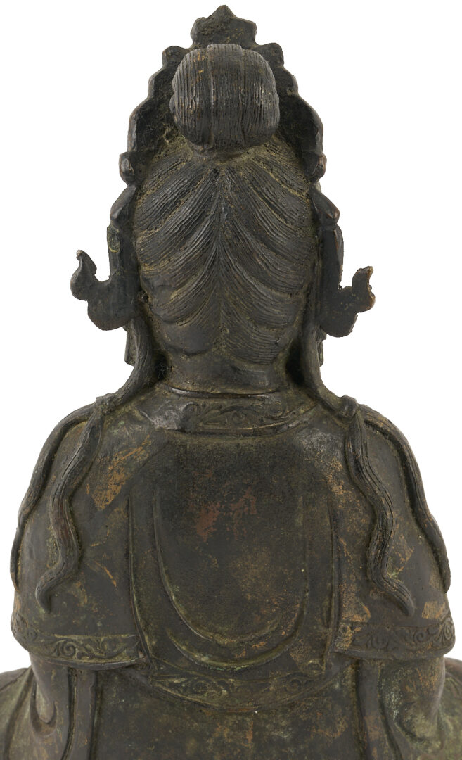 Lot 9: Chinese 17th C. Bronze Buddhist Figure