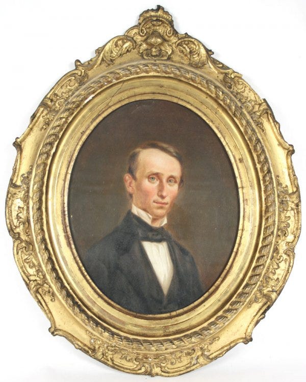 Lot 160: An Important and rare portrait of William Walker, "The Grey Eyed Man of Destiny"