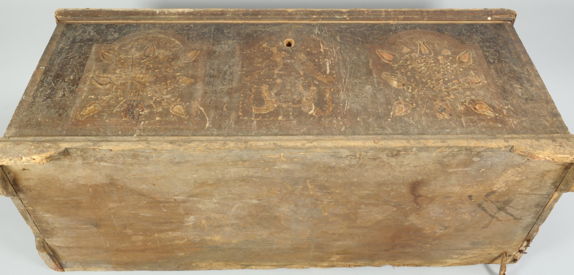 Lot 81: Wythe County, VA Paint Decorated Blanket Chest