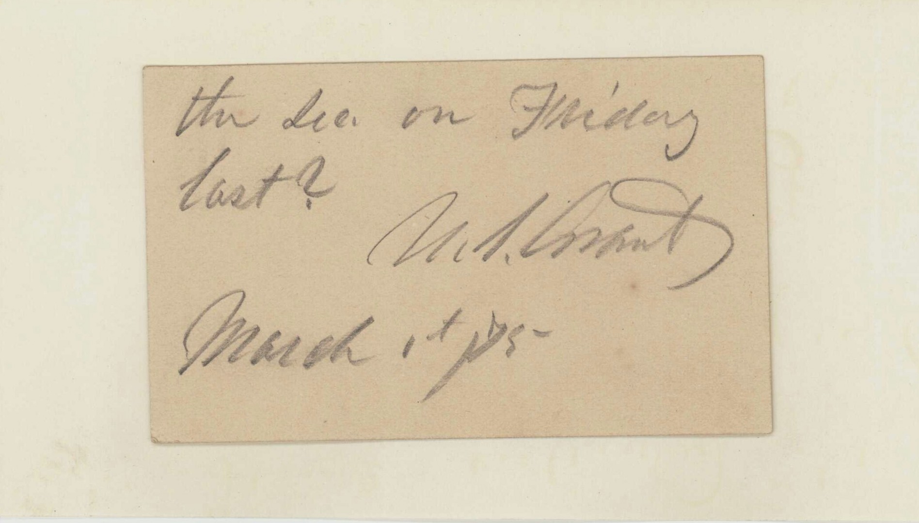 Lot 83: Ulysses S. Grant Signed Note & 3 others