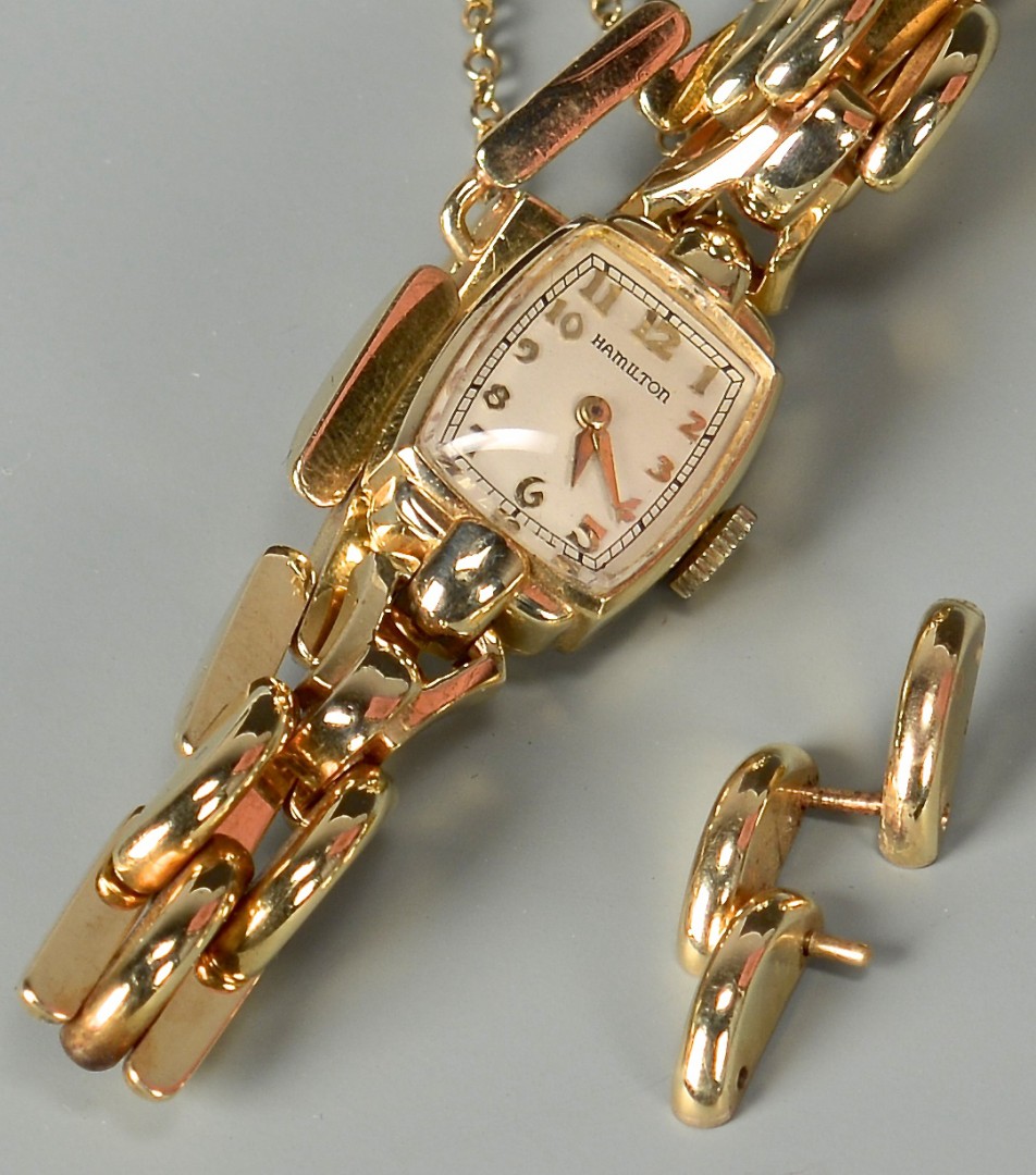 Lot 271: 14k Lady's Hamilton Wristwatch
