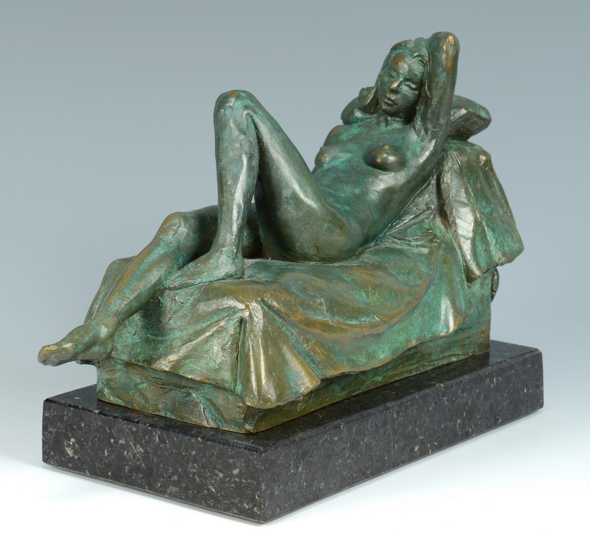 Lot 845: Alan LeQuire bronze, reclining nude