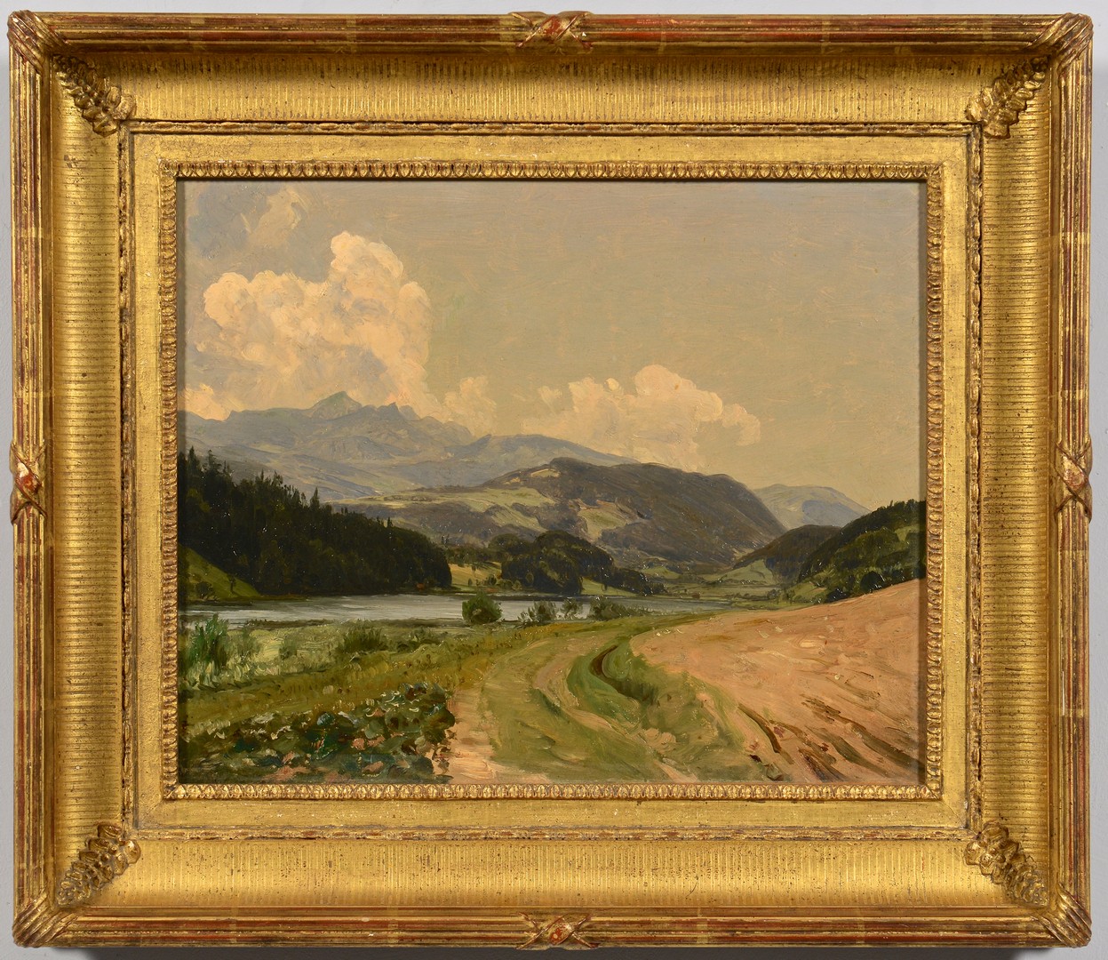 Lot 195: Attr. Thomas W. Whittredge Oil on Canvas Landscape