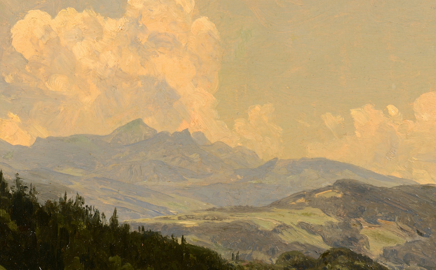 Lot 195: Attr. Thomas W. Whittredge Oil on Canvas Landscape