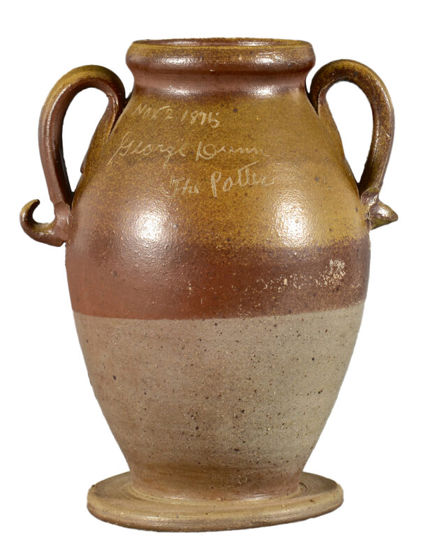 Lot 150: George Dunn Pottery Jar, Signed & Dated