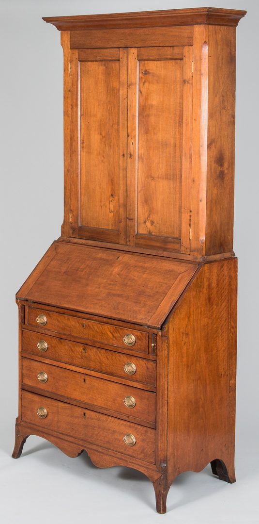 Lot 112: Tennessee Federal Desk and Bookcase
