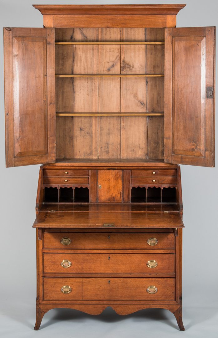 Lot 112: Tennessee Federal Desk and Bookcase