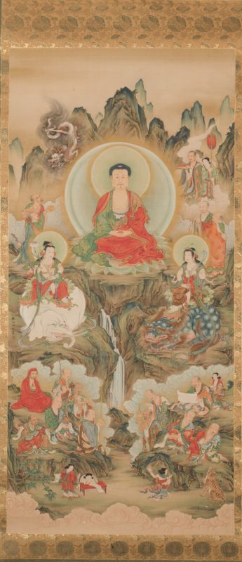 Lot 17: Buddhist T'aenghwa Scroll