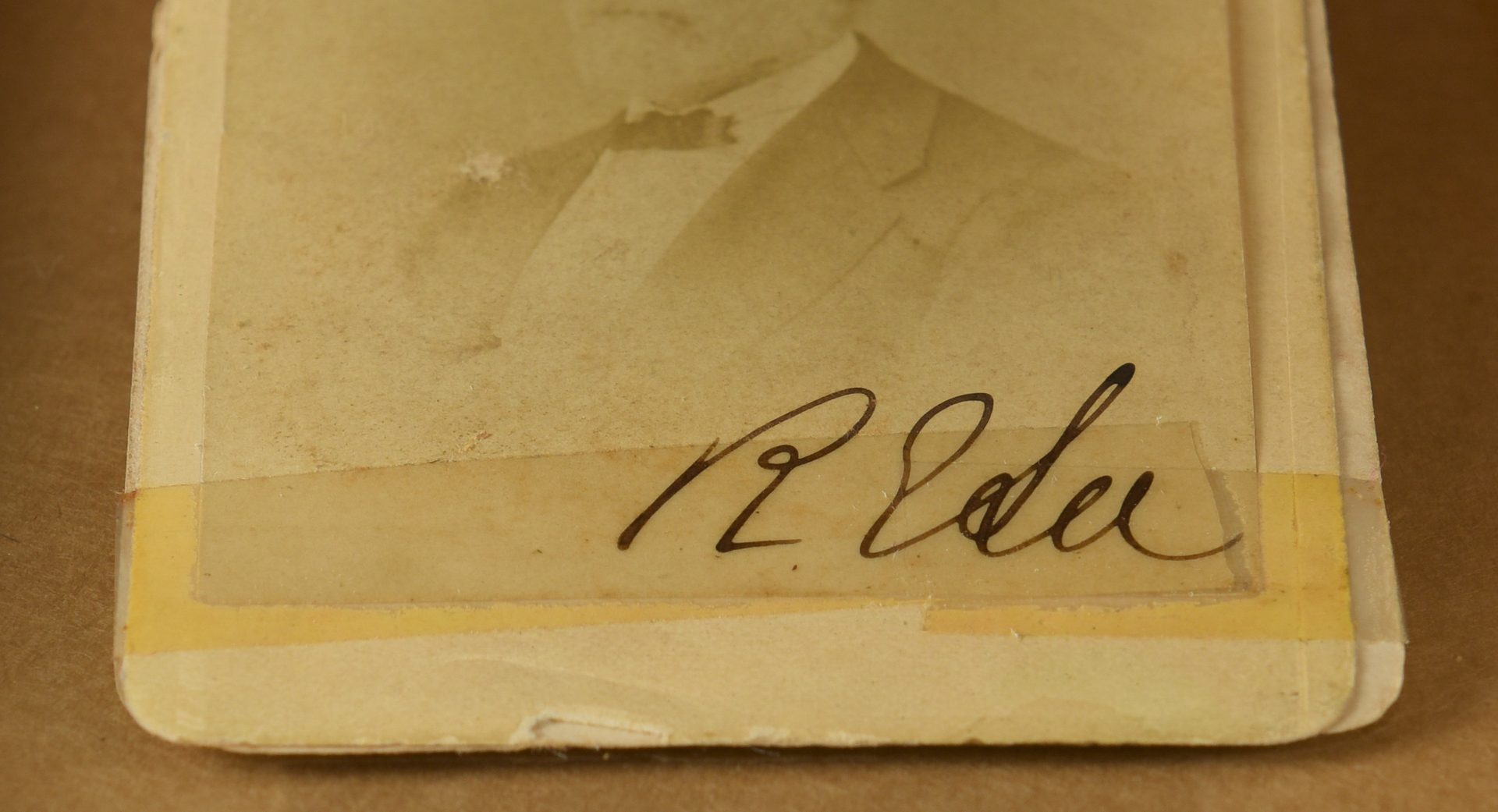 Lot 218: Robert E. Lee signed CDV, Lexington