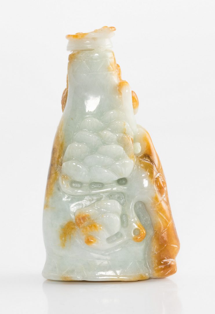 Lot 6: Celadon, Russet Jade Snuff Bottle