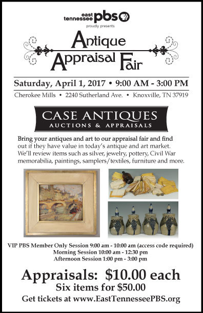 PBS TV & Case Antiques Appraisal Fair Flyer