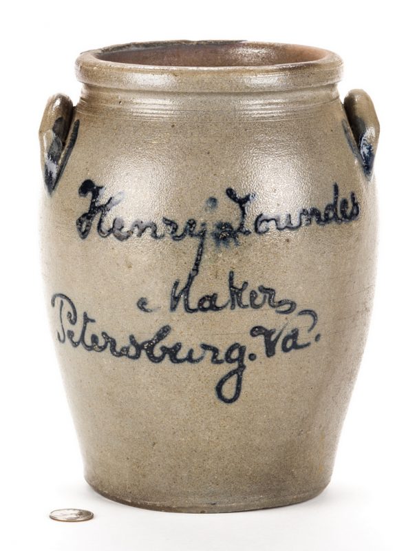 Lot 182: VA Henry Lowndes Stoneware Pottery