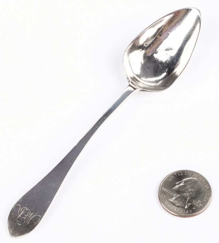 Lot 81: Joseph Elliston Nashville Coin Silver Teaspoon