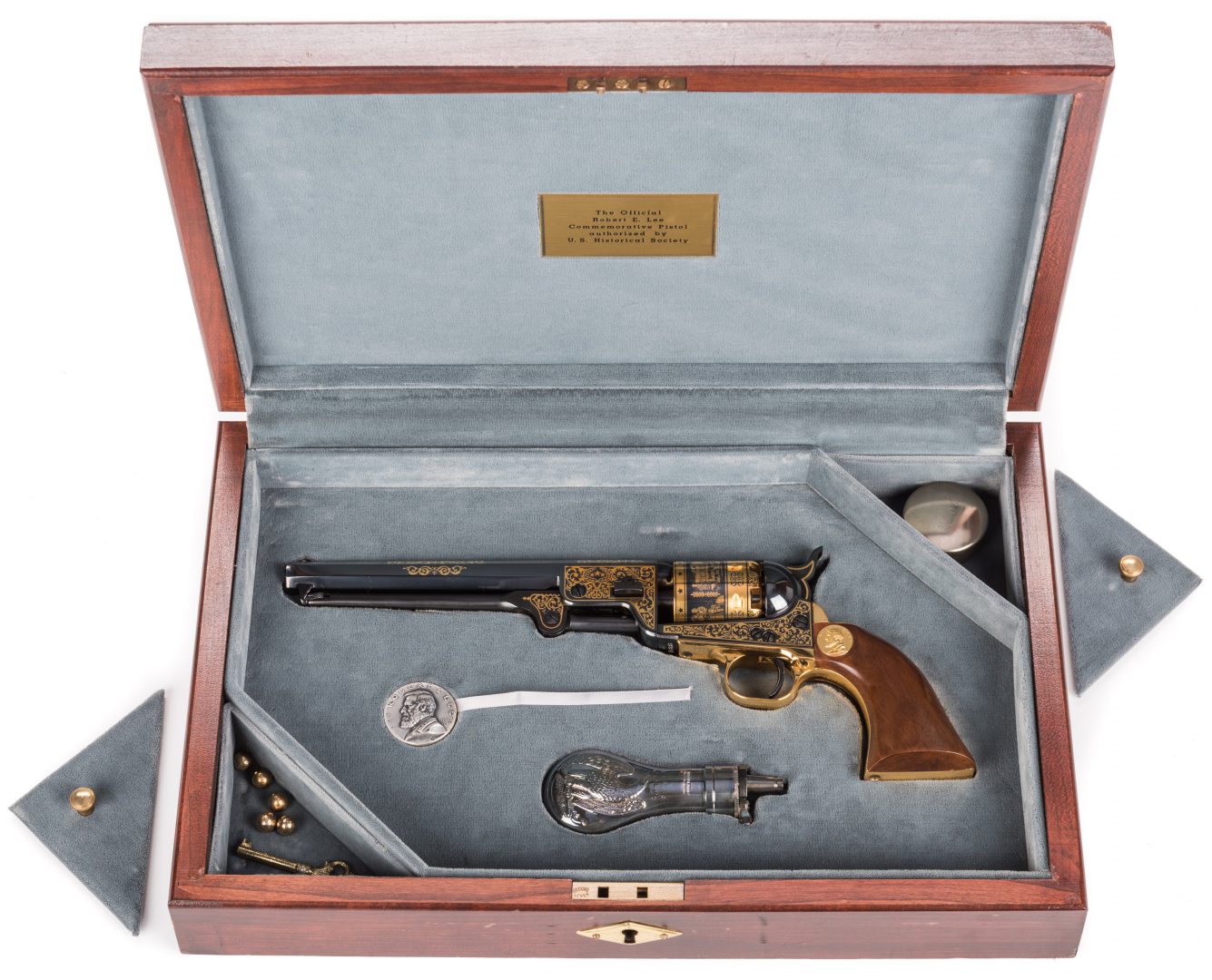 Lot 223: Robert E. Lee Commemorative Pistol, U.S. Historical Society