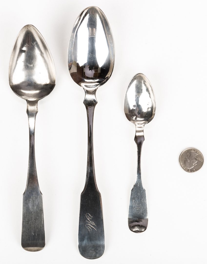 Lot 92: 3 Rare Tennessee Coin Silver Spoons