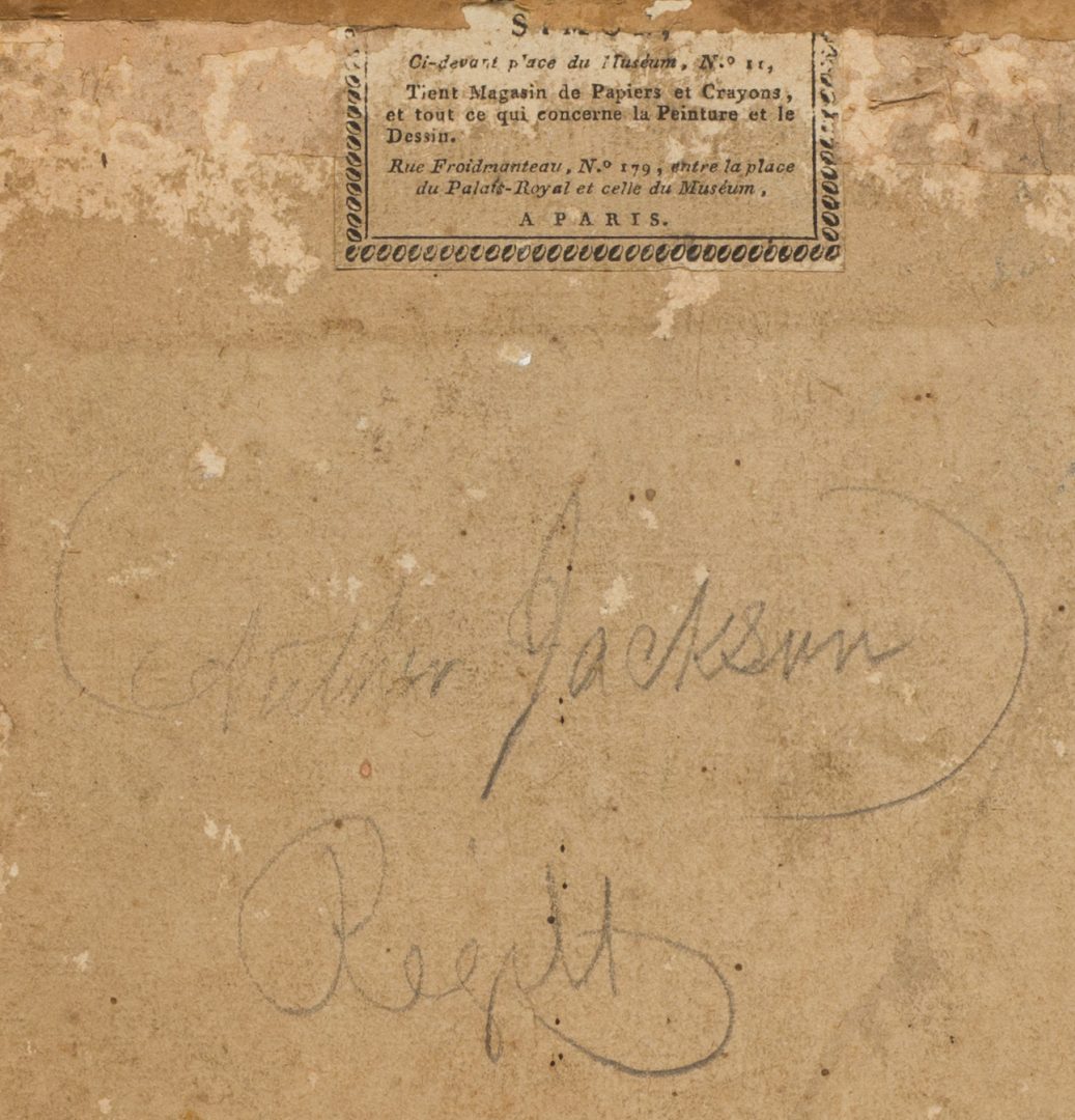 Lot 438: John Vanderlyn 1804 Portrait, possibly Thomas Jefferson