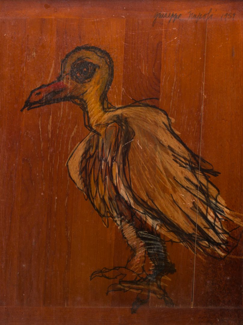 Lot 607: Giuseppe Napoli Painting, BirdBeast