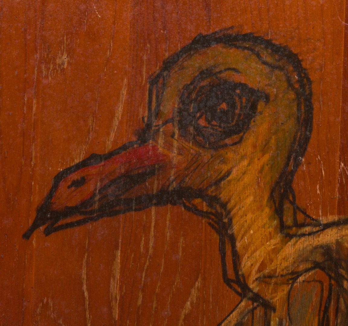 Lot 607: Giuseppe Napoli Painting, BirdBeast